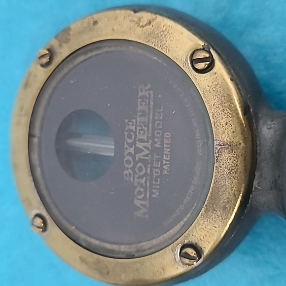 VINTAGE ANTIQUE BOYCE MOTO METER MIDGET MODEL RADIATOR GAUGE WINE STOPPER - Picture 3 of 13